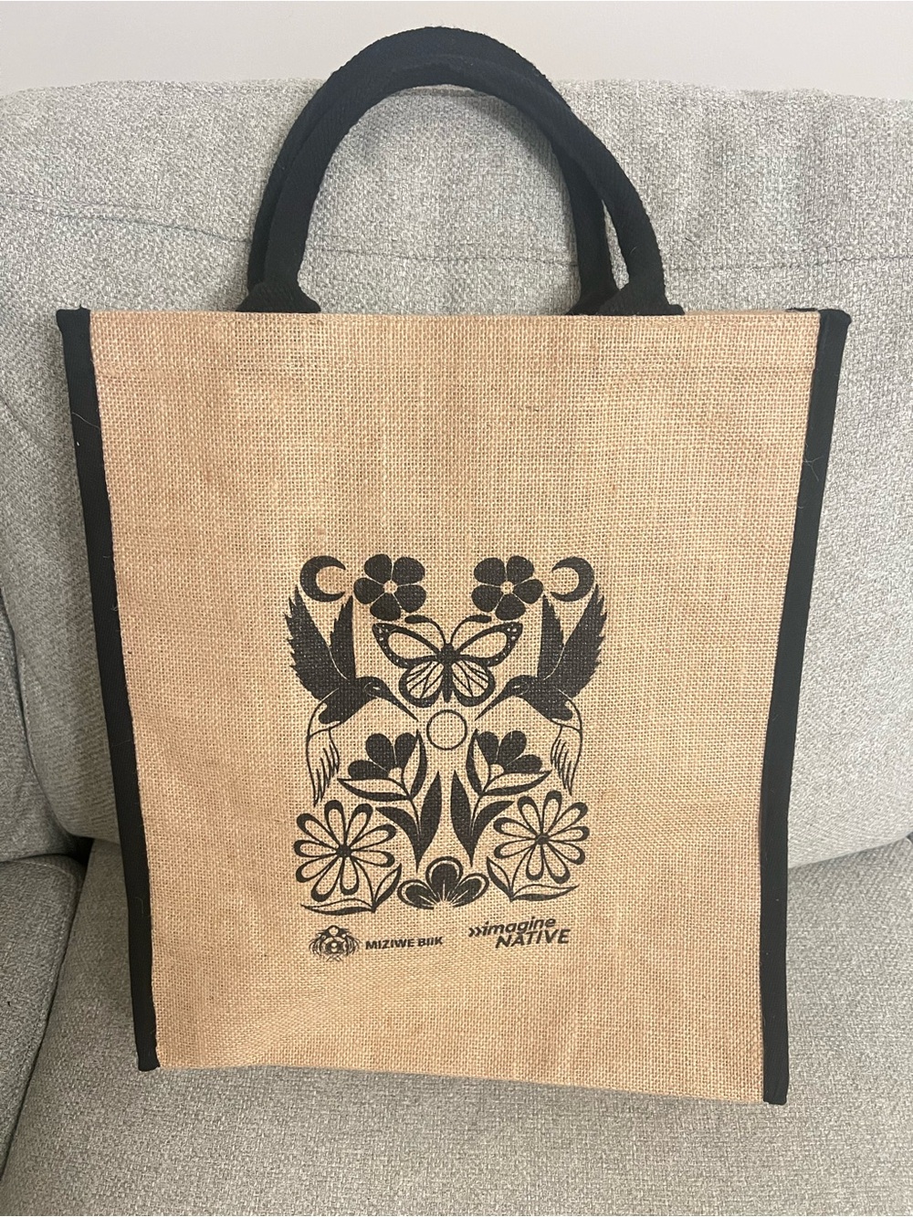 Natural Jute Tote Bag